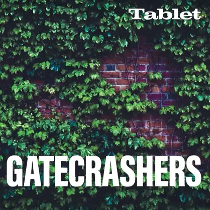 Ivy-covered wall with the title “Gatecrashers.”